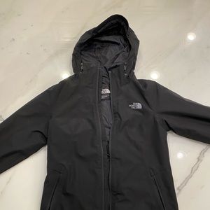 Black size small North face raincoat